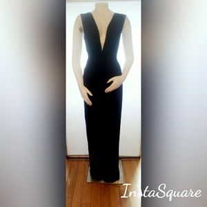 enough about me-black maxi dress (M)
